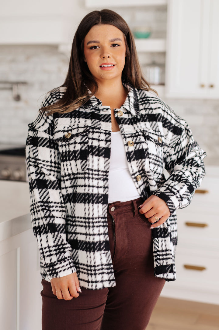 Kate Plaid Jacket in Black & White!