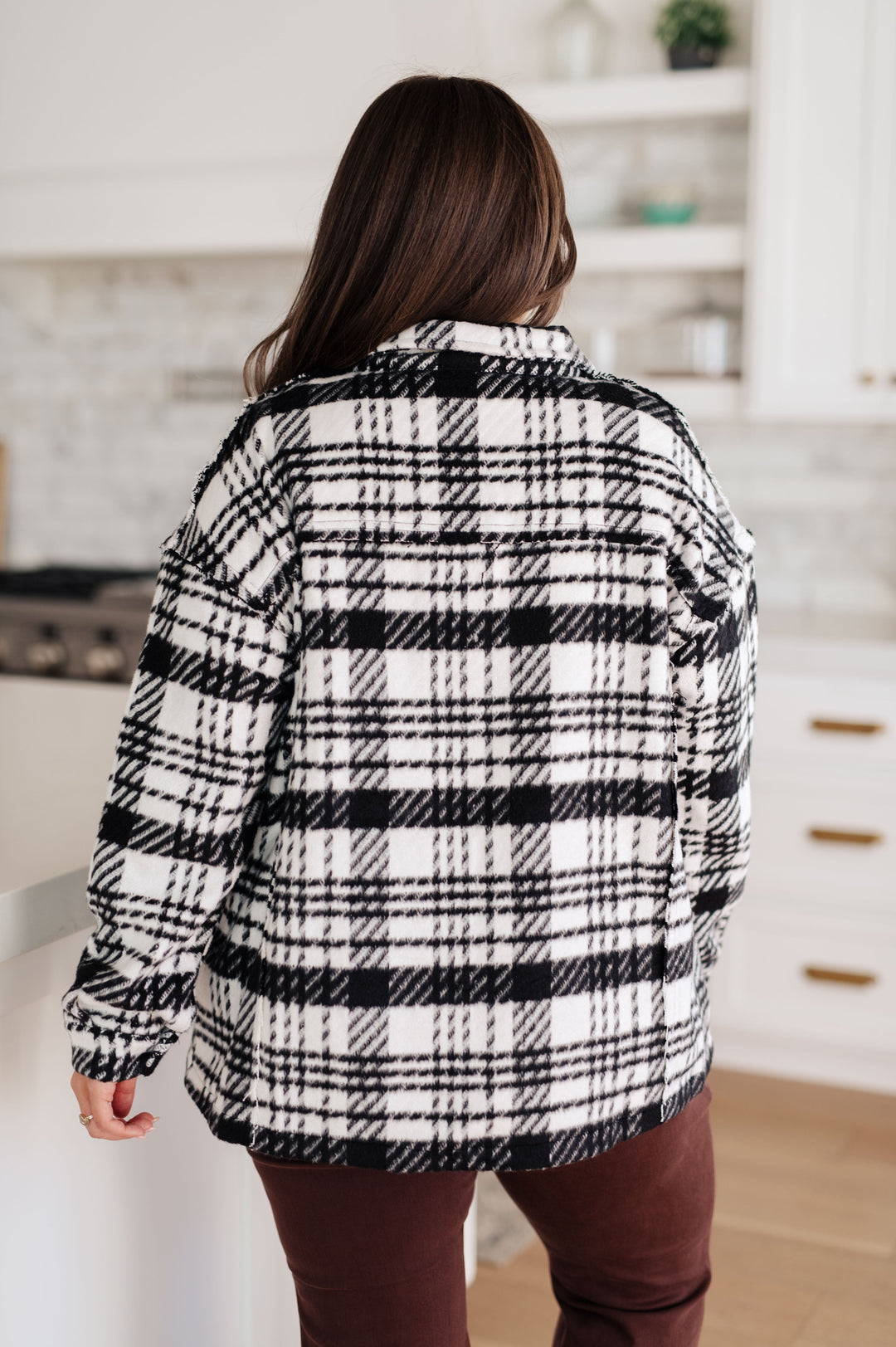 Kate Plaid Jacket in Black & White!