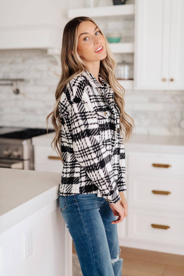 Kate Plaid Jacket in Black & White!