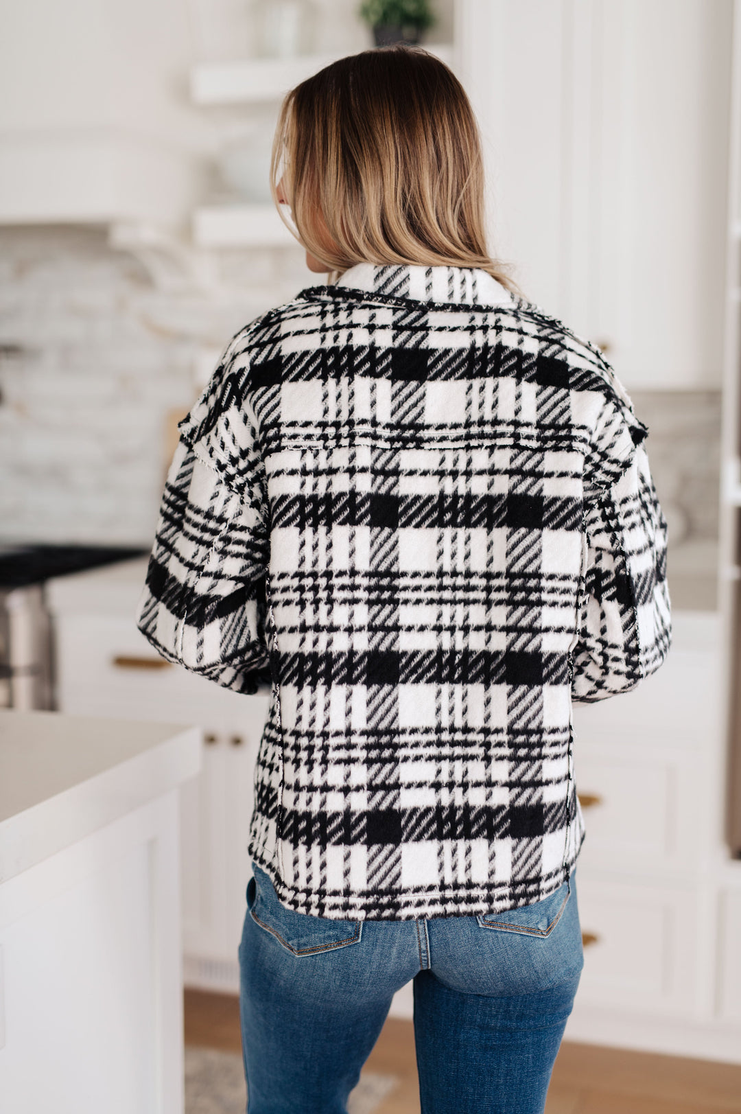 Kate Plaid Jacket in Black & White!