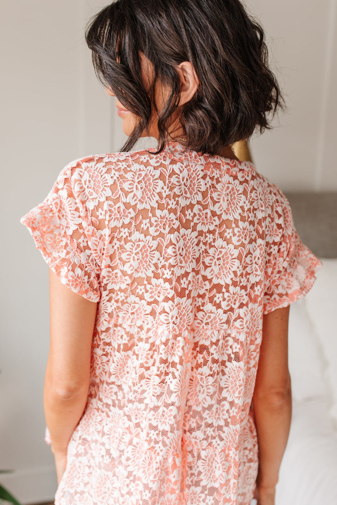 Lace Baby Pink Top!