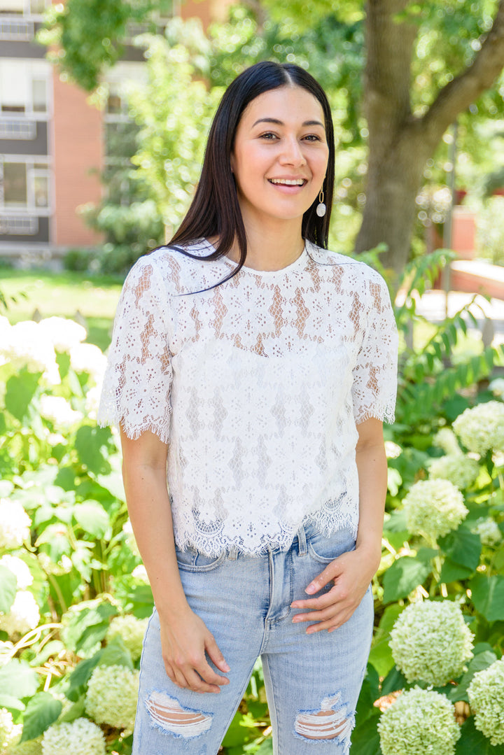 Lace of My Heart Top!