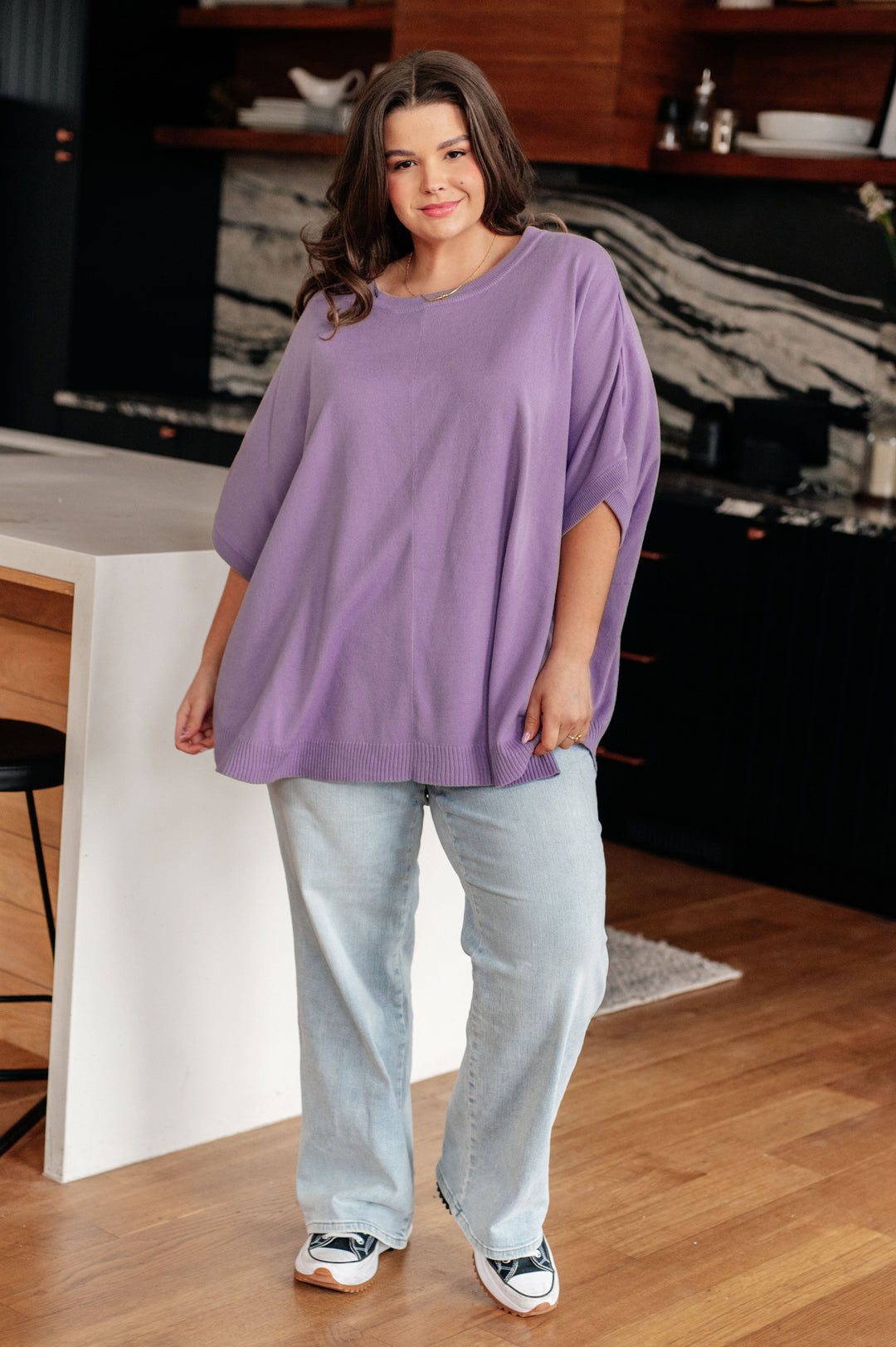 Lilac Whisper Dolman Sleeve Top!