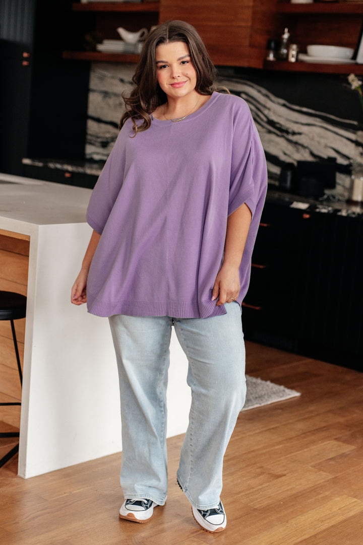 Lilac Whisper Dolman Sleeve Top!