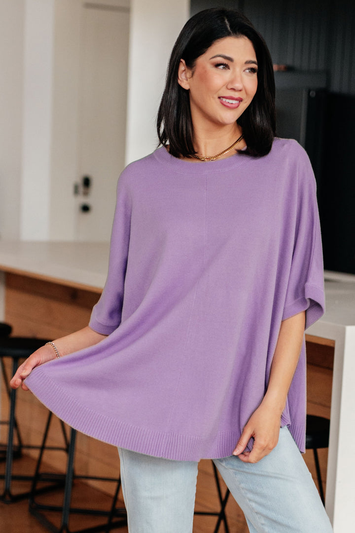 Lilac Whisper Dolman Sleeve Top!