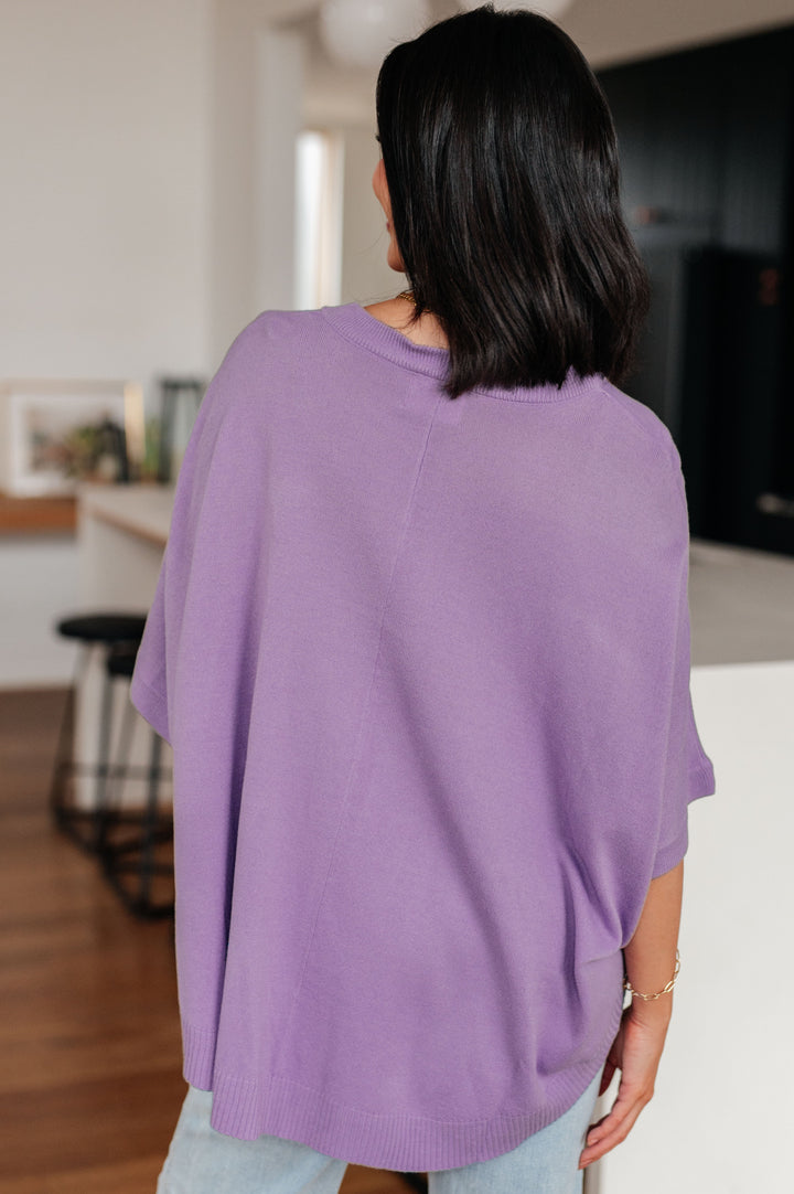 Lilac Whisper Dolman Sleeve Top!