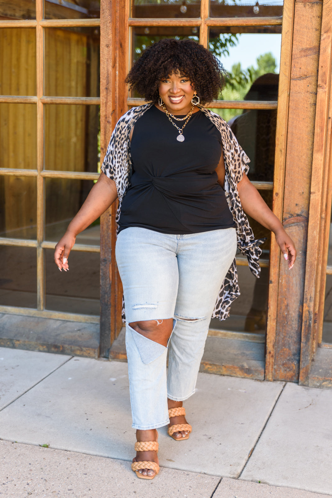 Lovely Time Twist Tank In Black!