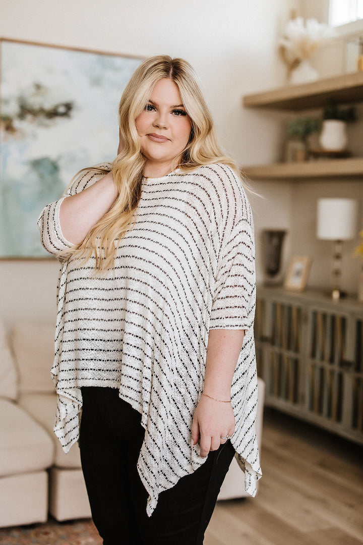 Meyers Striped High Low Boxy Top!