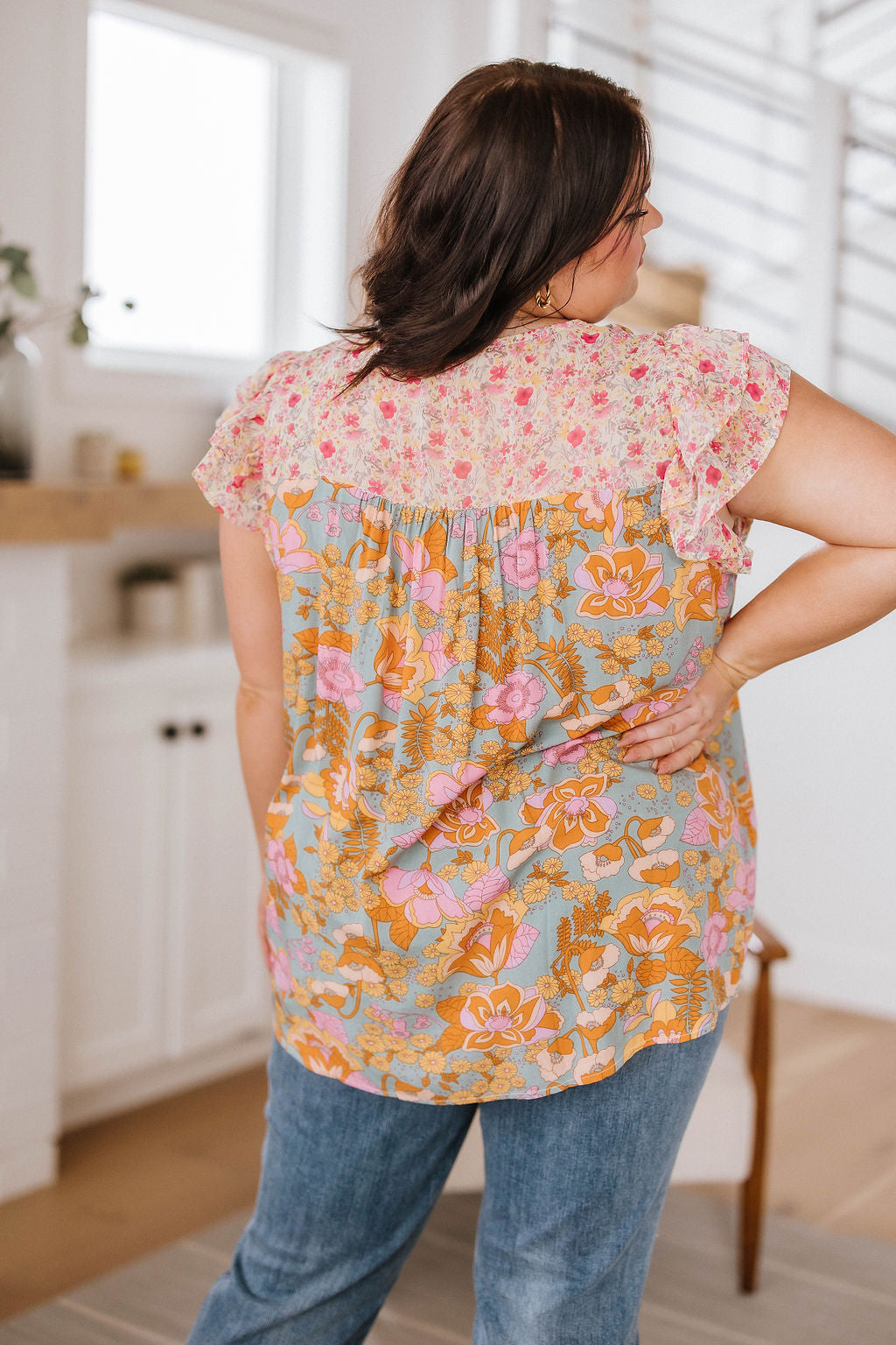 Not So Serious Floral Blouse!