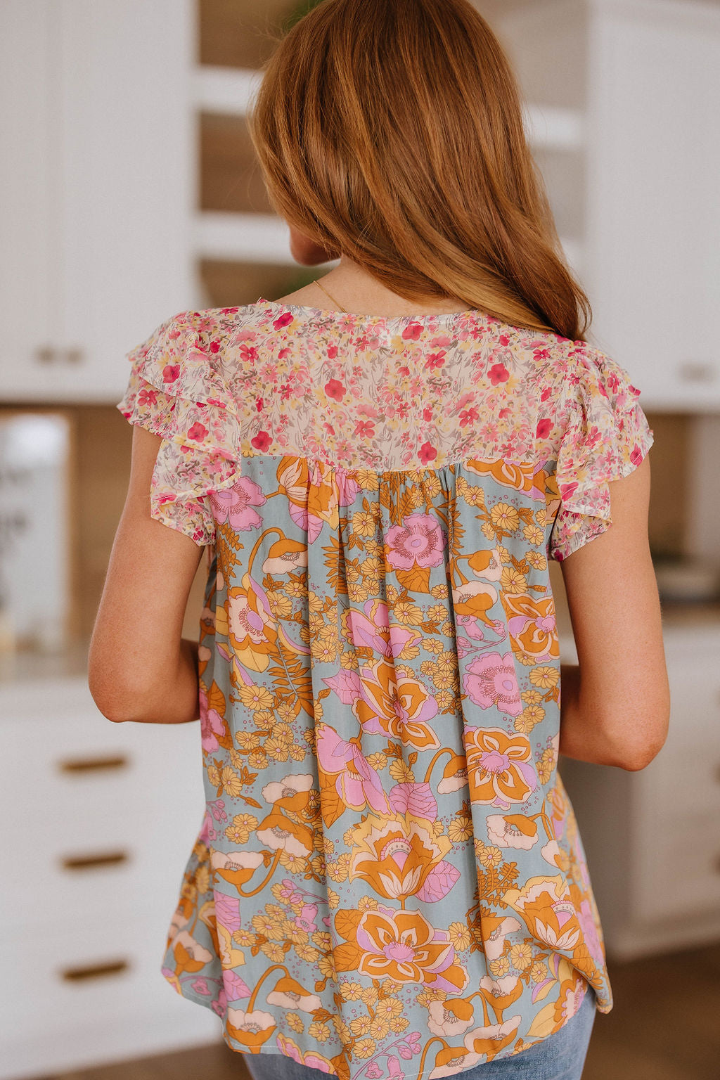 Not So Serious Floral Blouse!