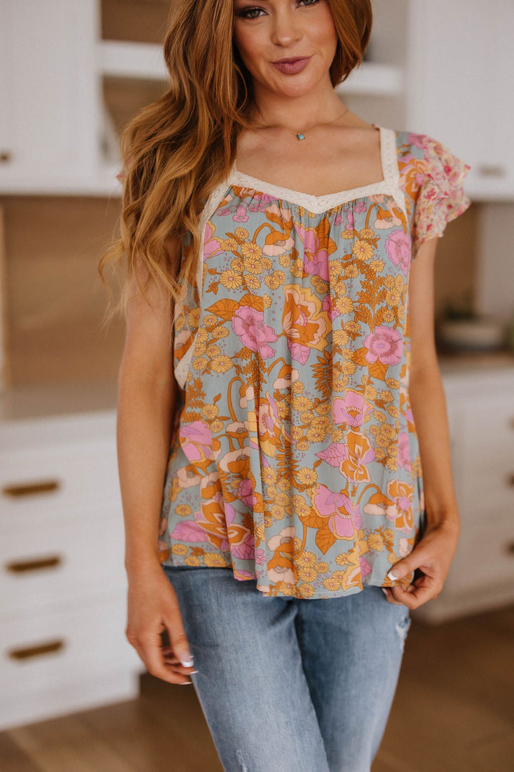 Not So Serious Floral Blouse!