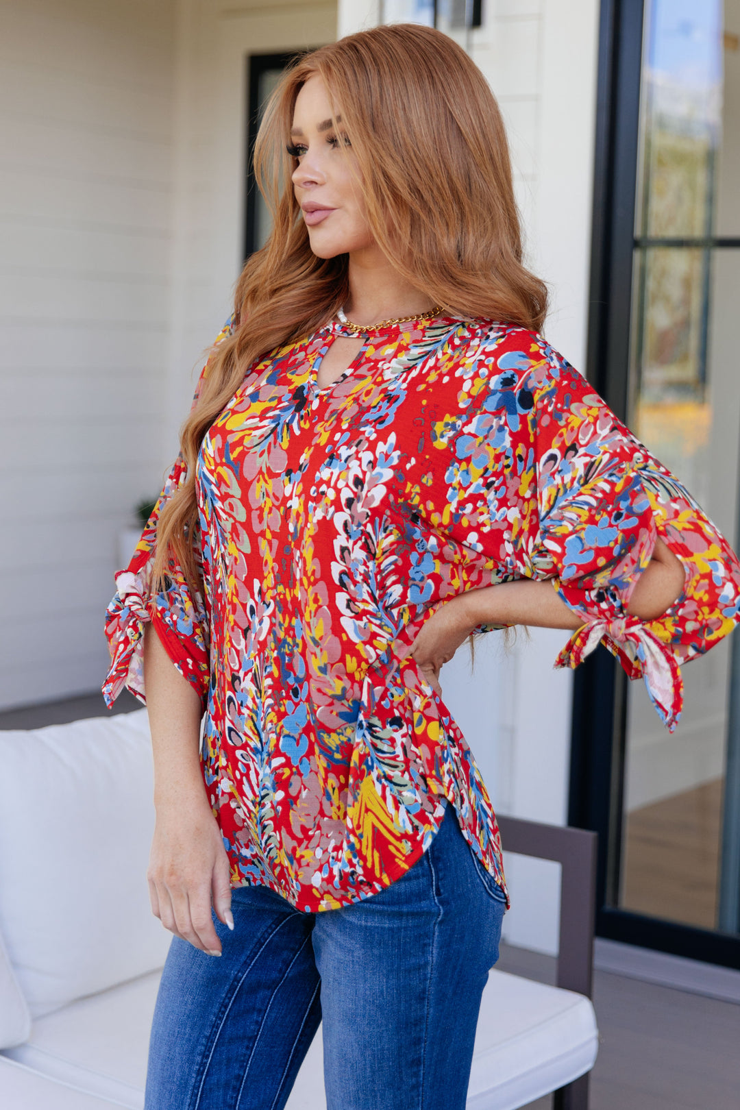 Not So Silly Keyhole Neckline Blouse!