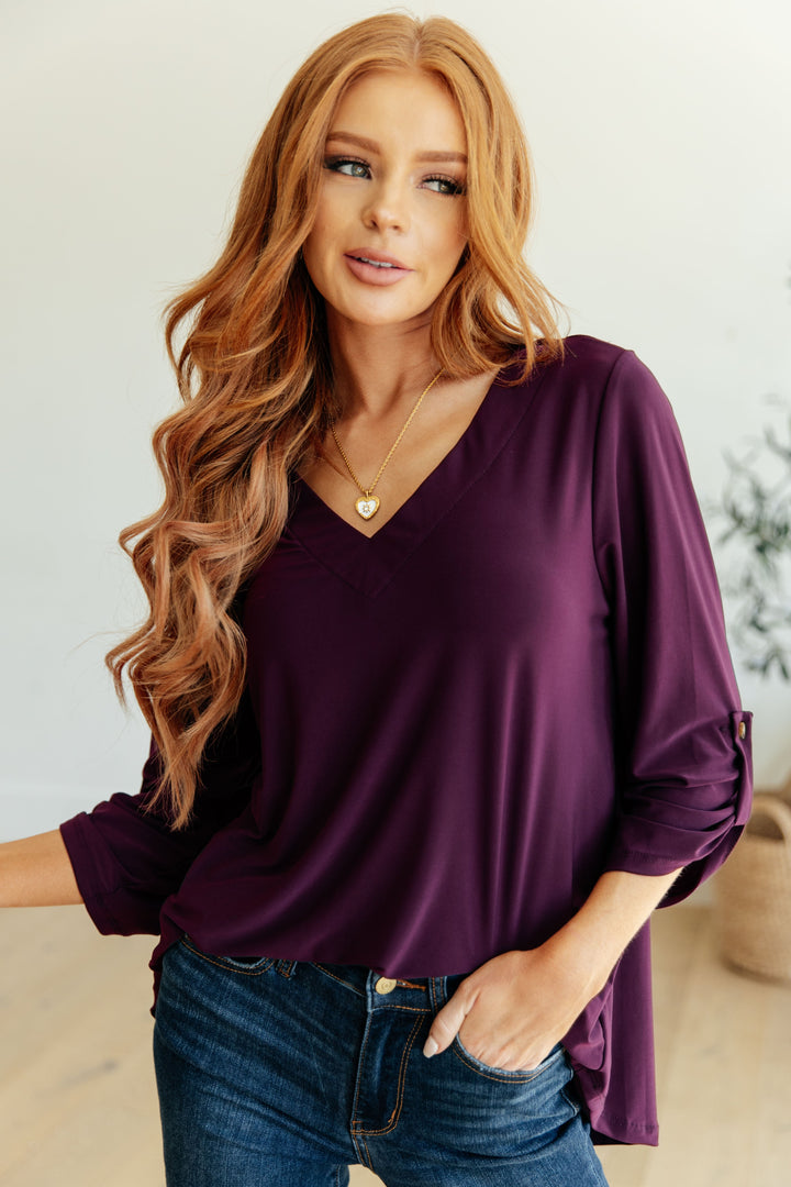 Peace and Love V-Neck Top!