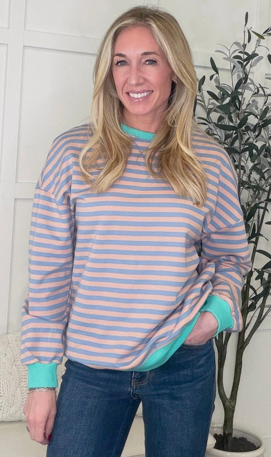 All For the Color Drop Shoulder Pullover