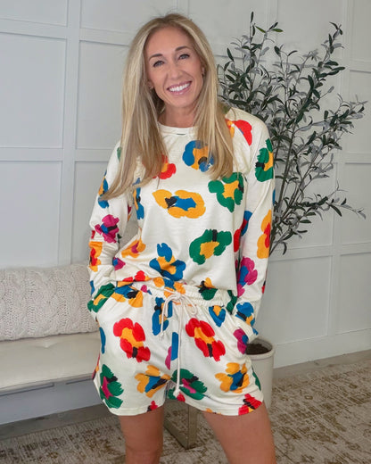 Forever Young Floral Lounge Set