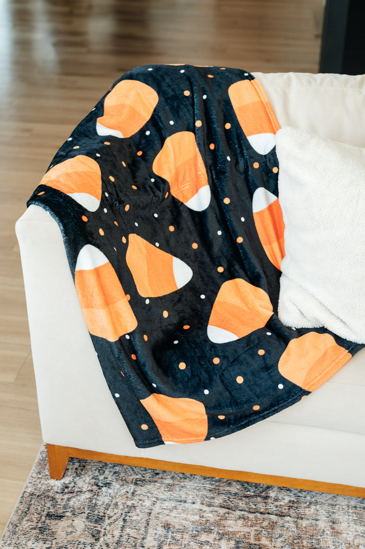 PREORDER: Halloween Fleece Blanket in Jumbo Candies (Ships late September)