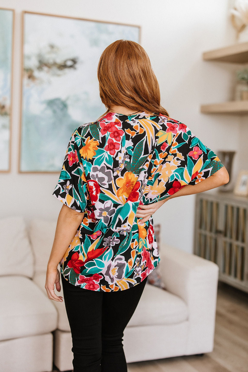 Pretty in Paradise Floral Blouse!