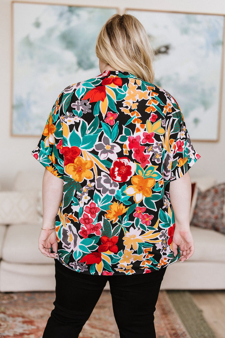 Pretty in Paradise Floral Blouse!