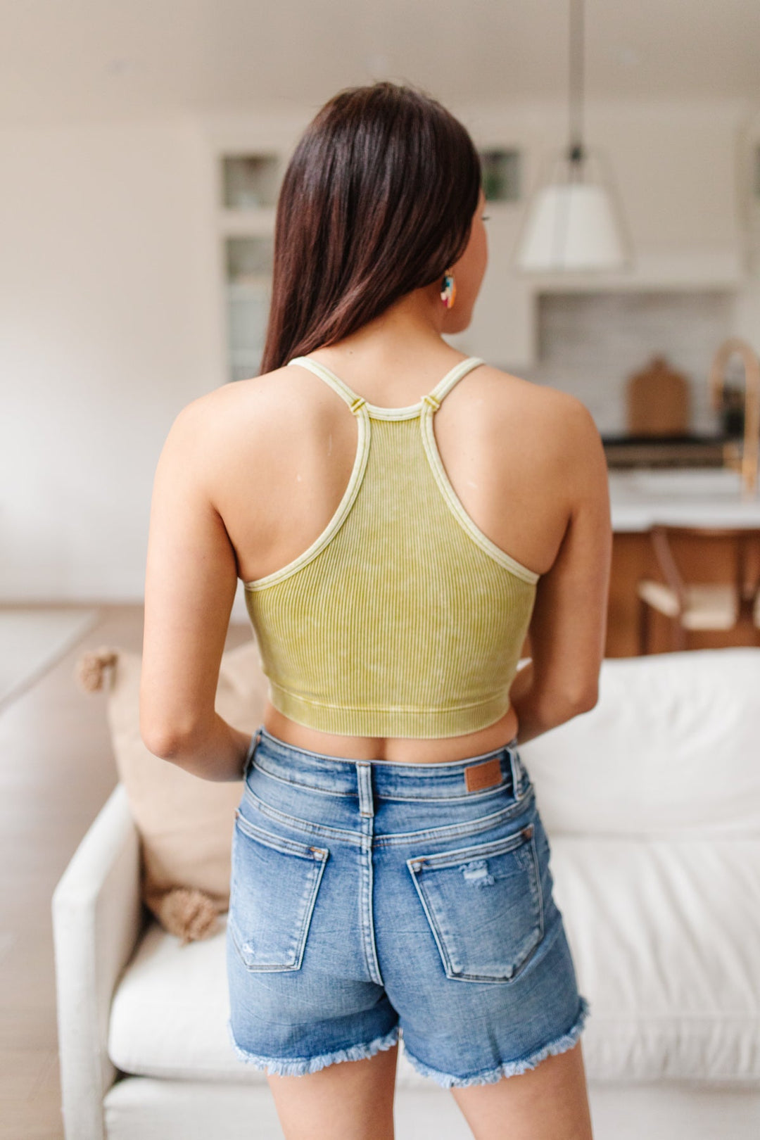 Rendezvous Crop Tank In Mustard!