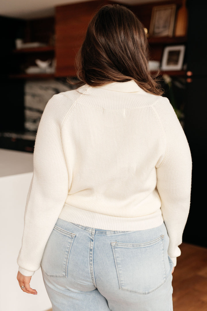 Requisite Request Surplice Crop Sweater!