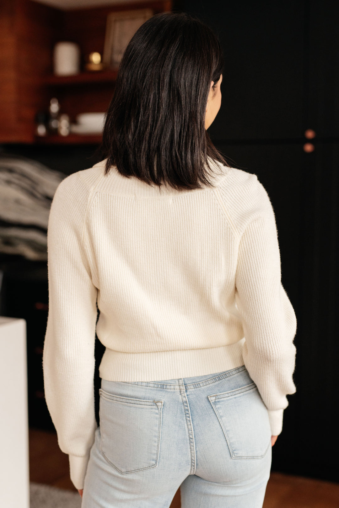 Requisite Request Surplice Crop Sweater!