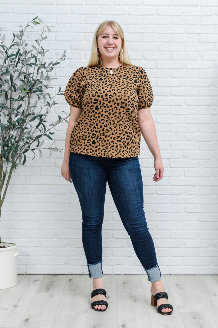 Spotted Animal Print Blouse!