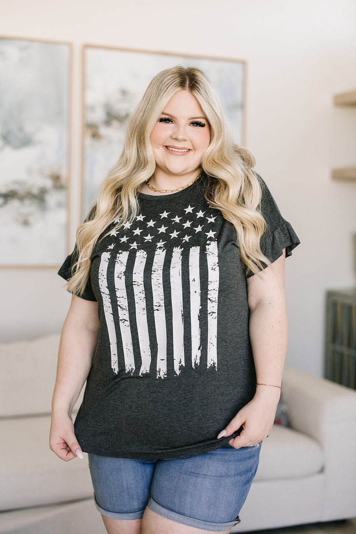 Stars and Stripes Graphic T-Shirt!