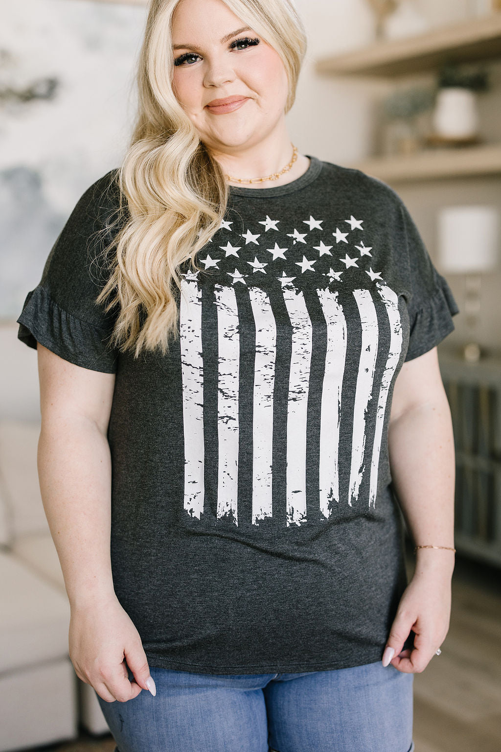 Stars and Stripes Graphic T-Shirt!