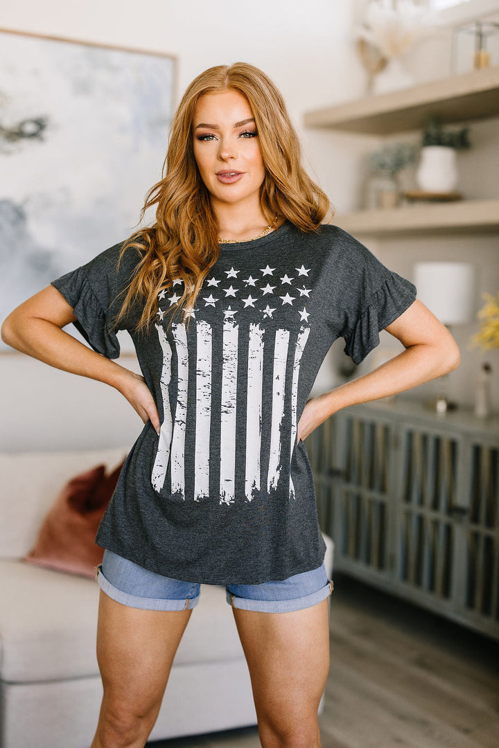 Stars and Stripes Graphic T-Shirt!