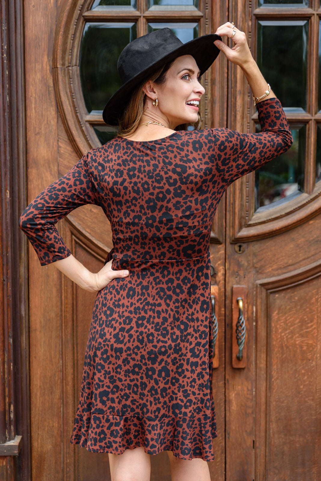 Stella Animal Print Mini Wrap Dress!