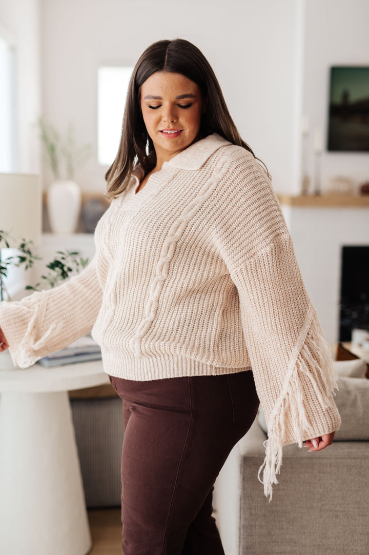 Sweet Surrender Fringe Sweater!