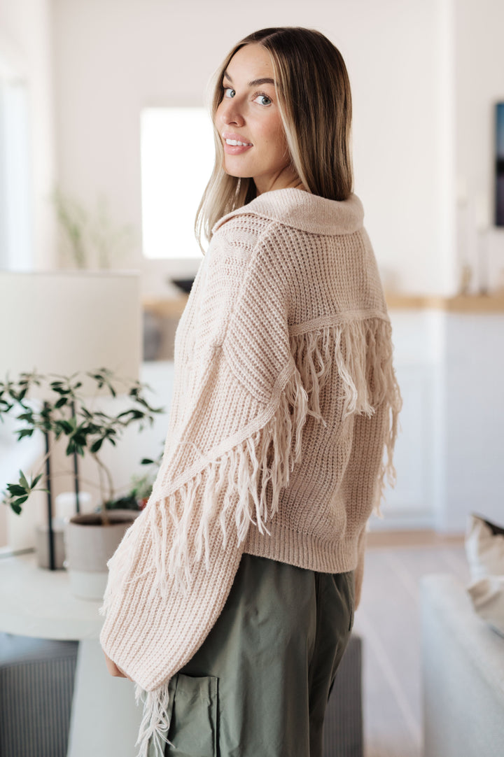 Sweet Surrender Fringe Sweater!