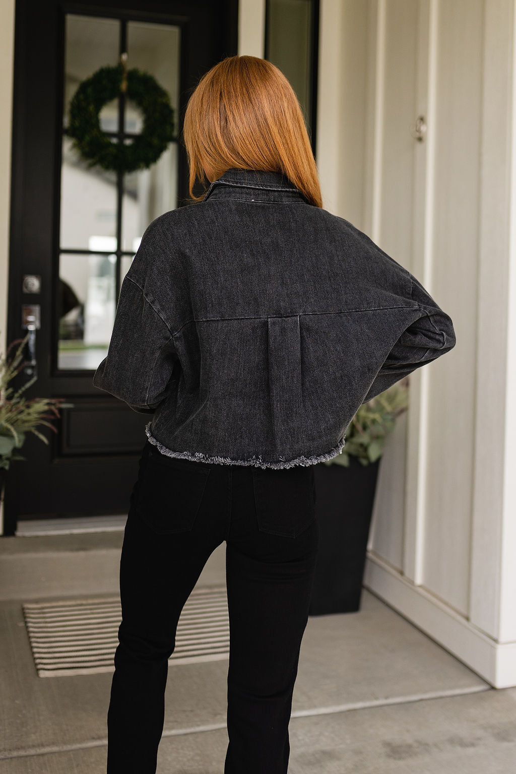 TTYL Jacket In Black Denim!