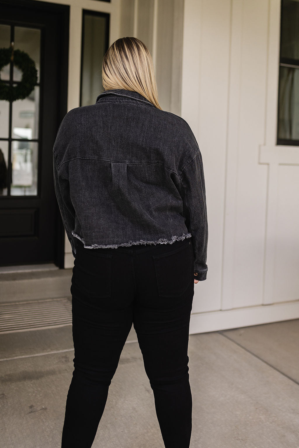 TTYL Jacket In Black Denim!