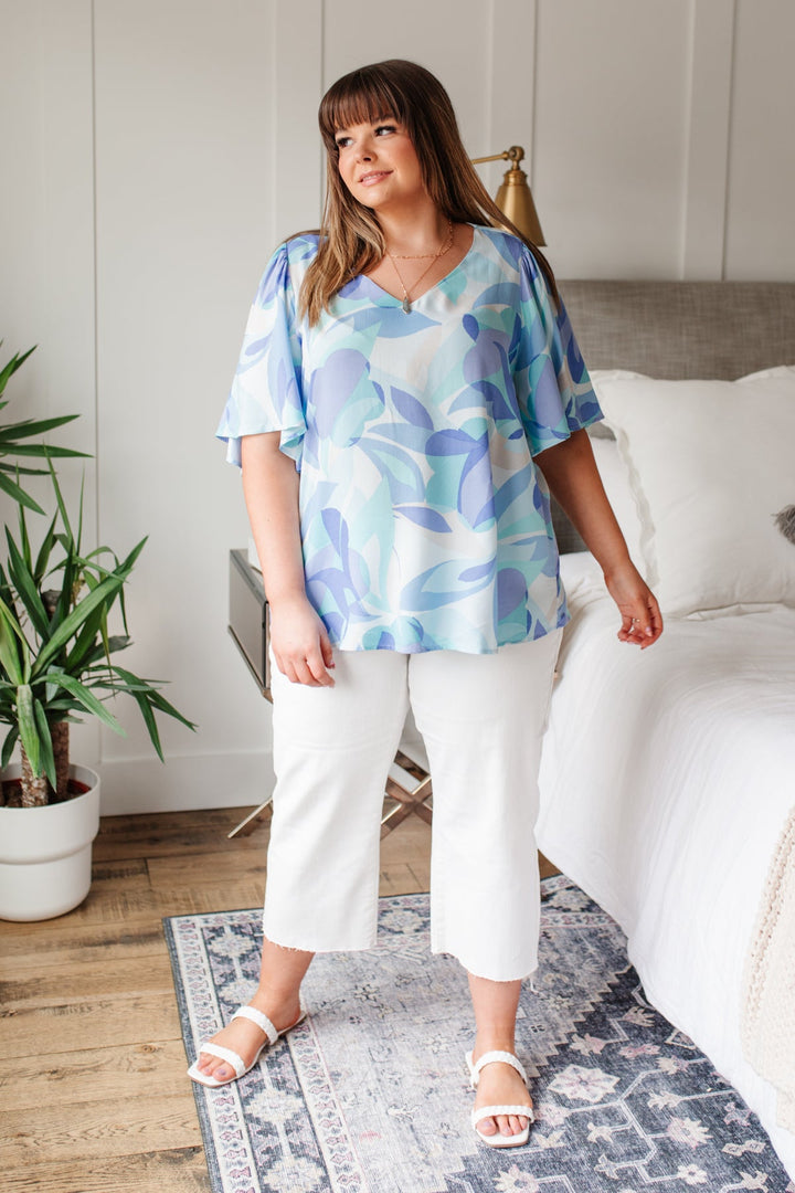 The Tropics Top In Blue!