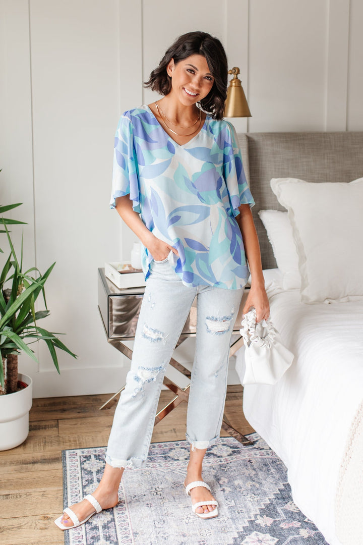 The Tropics Top In Blue!