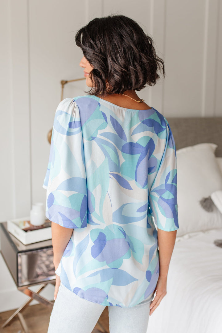 The Tropics Top In Blue!