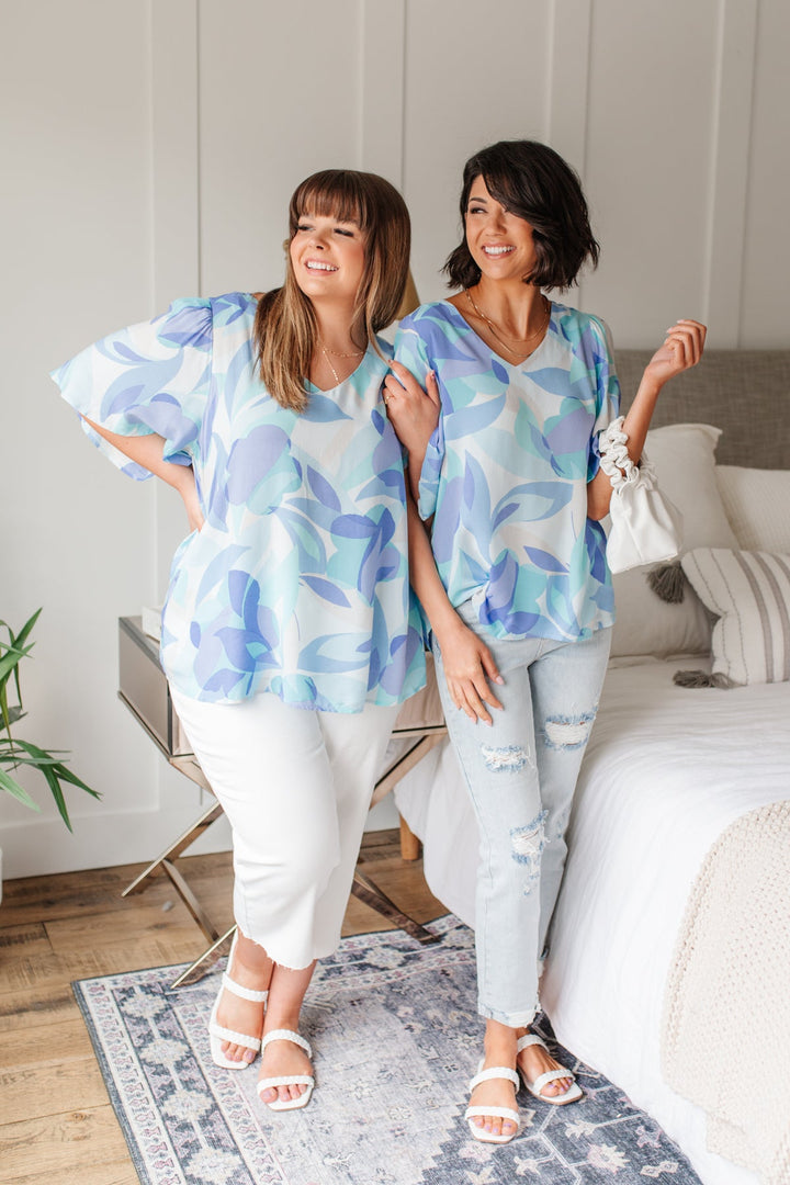 The Tropics Top In Blue!