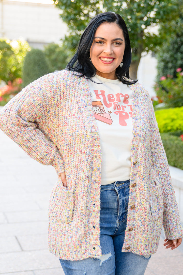 True Feelings Multi Color Mixed Thread Cardigan!