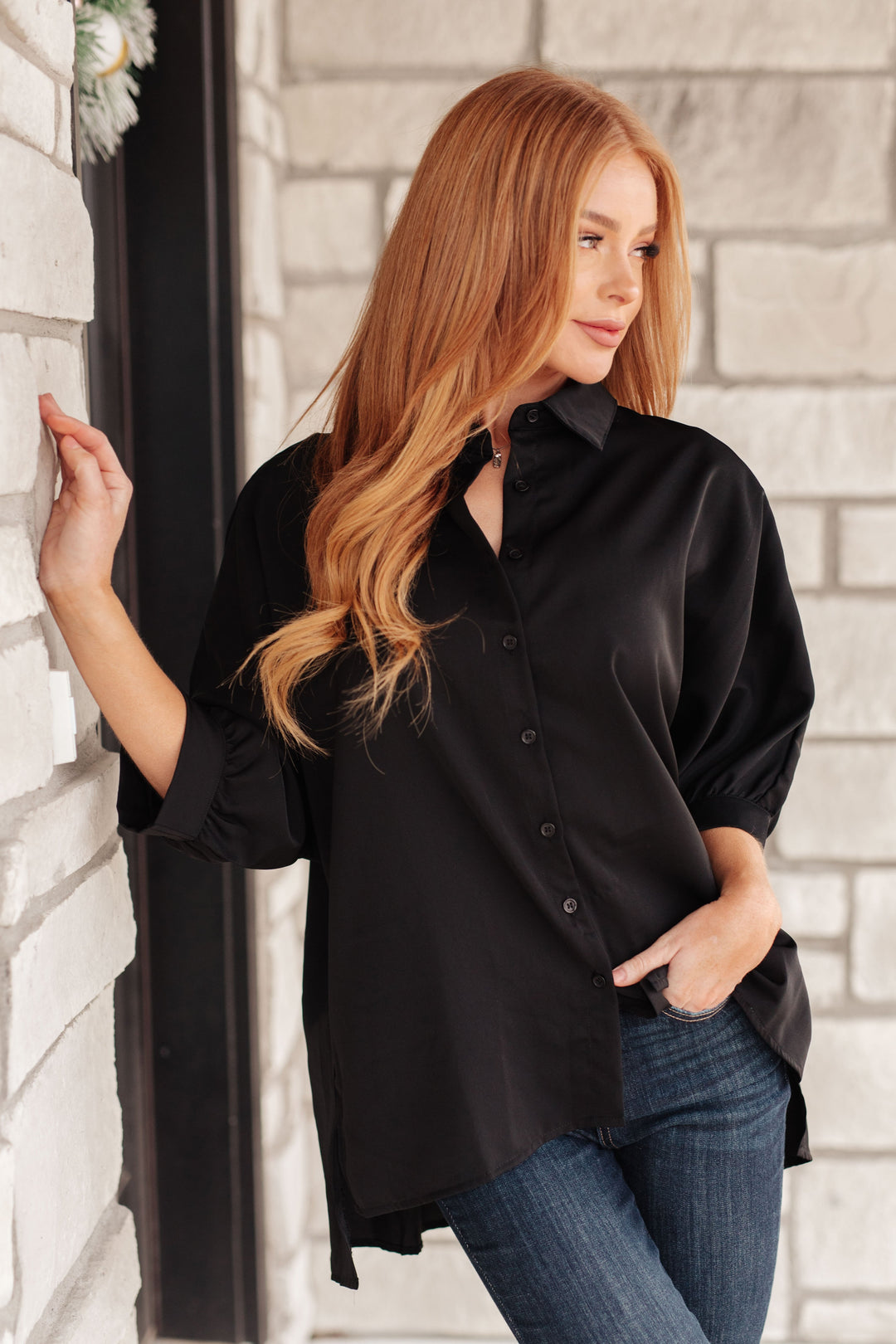 Turned Out Perfect Oversized Button Down Shirt!