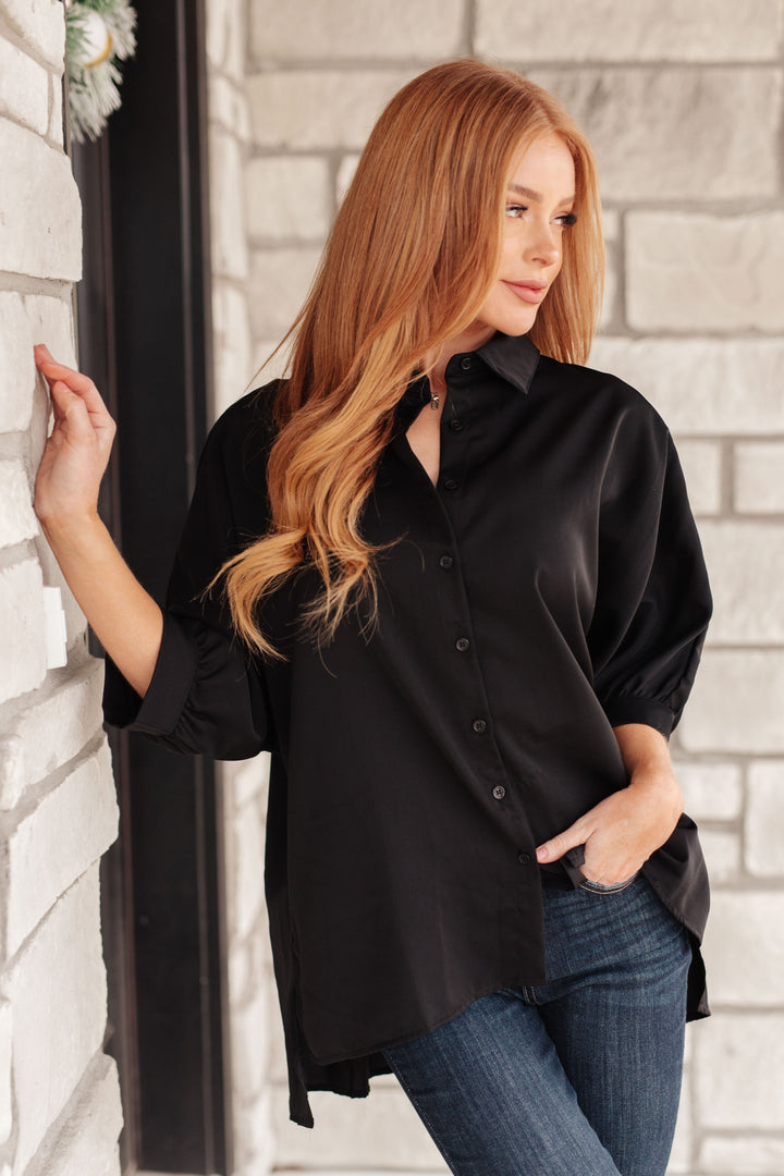 Turned Out Perfect Oversized Button Down Shirt!