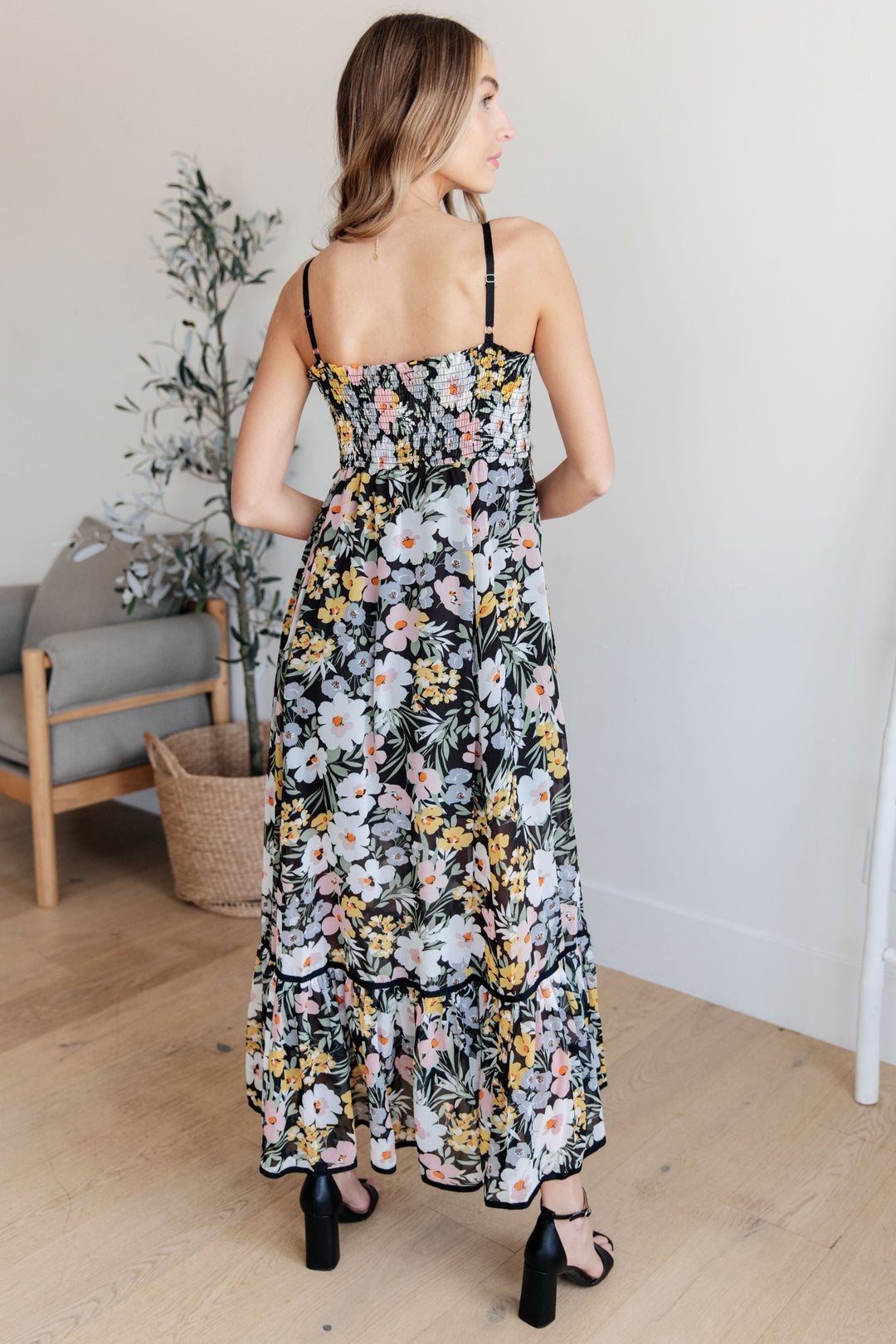 Up From the Ashes Floral Maxi Dress!