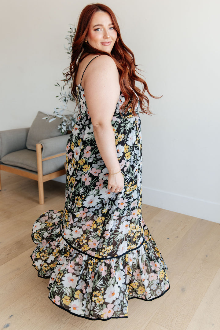 Up From the Ashes Floral Maxi Dress!