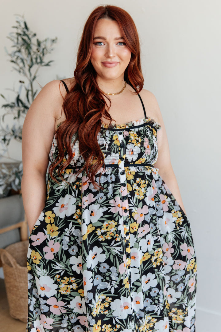 Up From the Ashes Floral Maxi Dress!