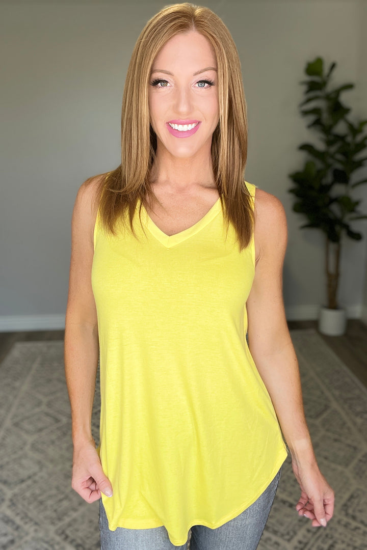 V-Neck Sleeveless Top in Yellow!