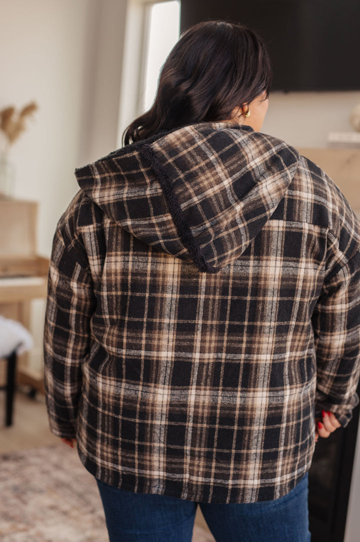 Warped Noise Reversible Plaid Shacket!