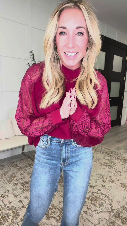 Lace on My Sleeves Blouse
