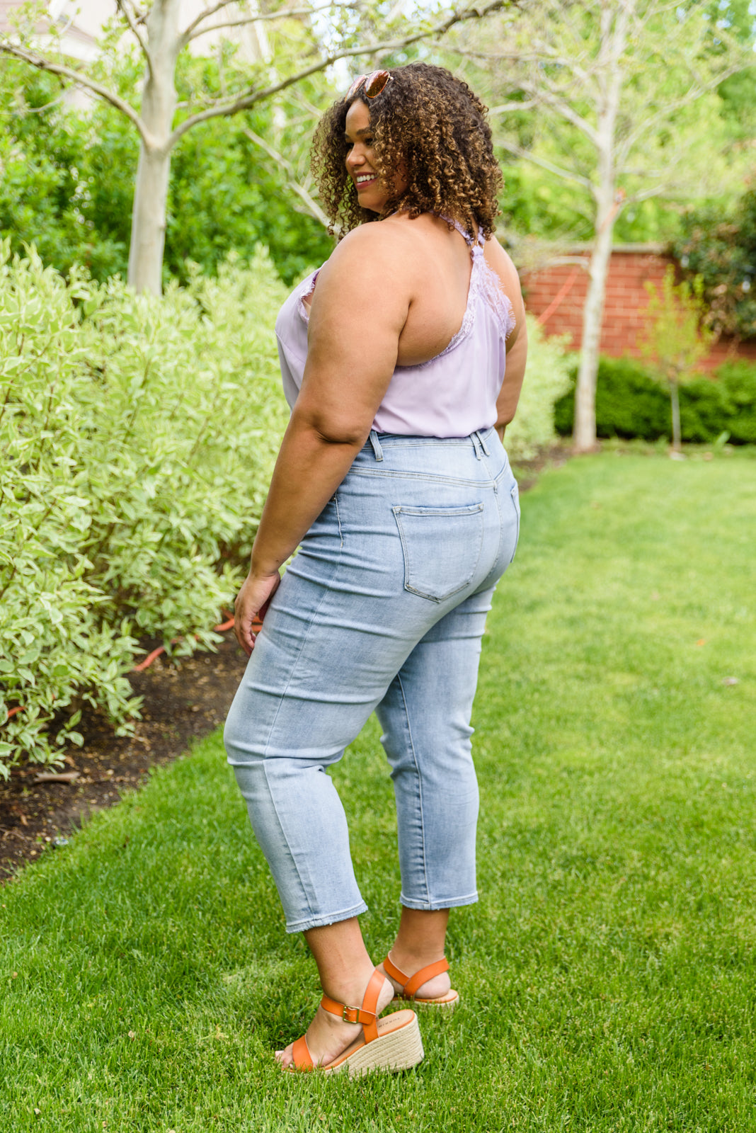 Risen Mom Fit Jeans