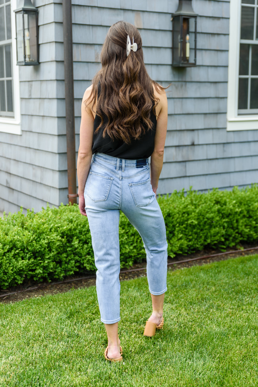 Risen Mom Fit Jeans