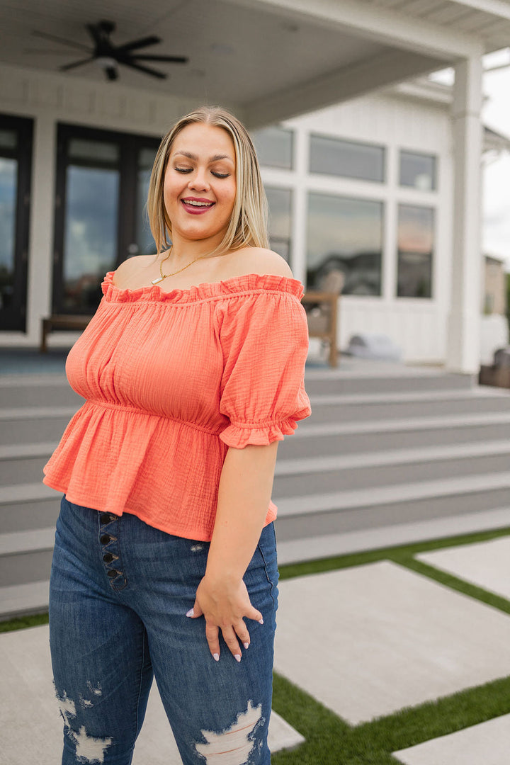 Don't Be Shy Off the Shoulder Blouse